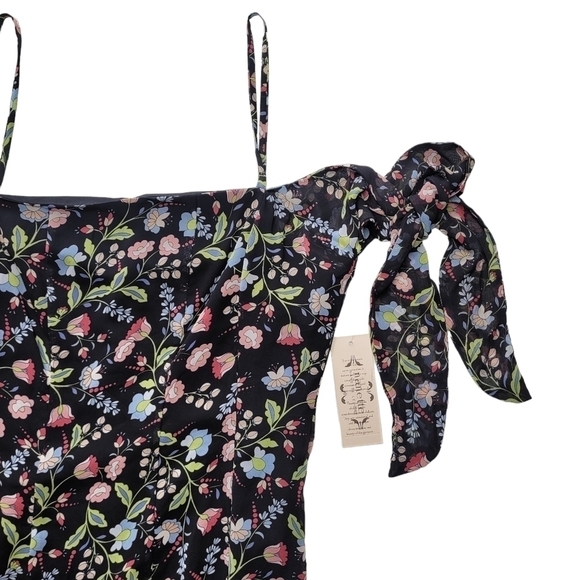 Nanette Lepore NWT Black Floral Dress - Picture 4 of 8